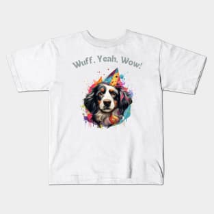 Woofy Adventure - Funny Dog Design Kids T-Shirt